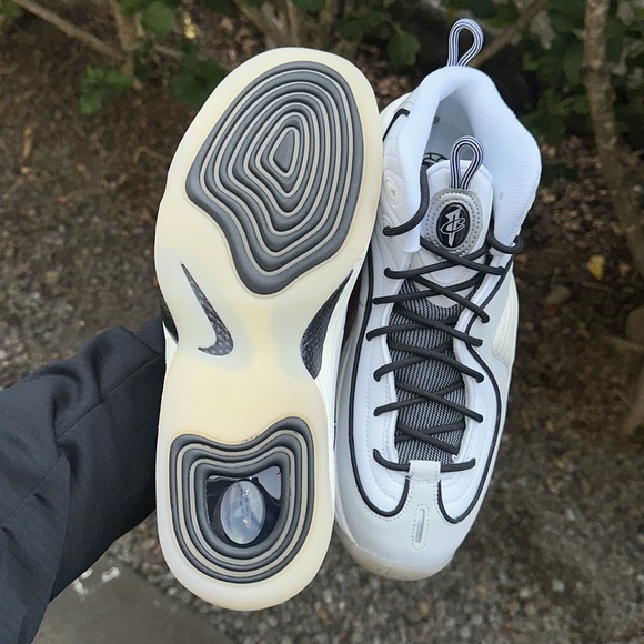 Nike Mens Air Penny 2 White Black Sail Photo Dust FB7727-100 Size 11 - Picture 7 of 8